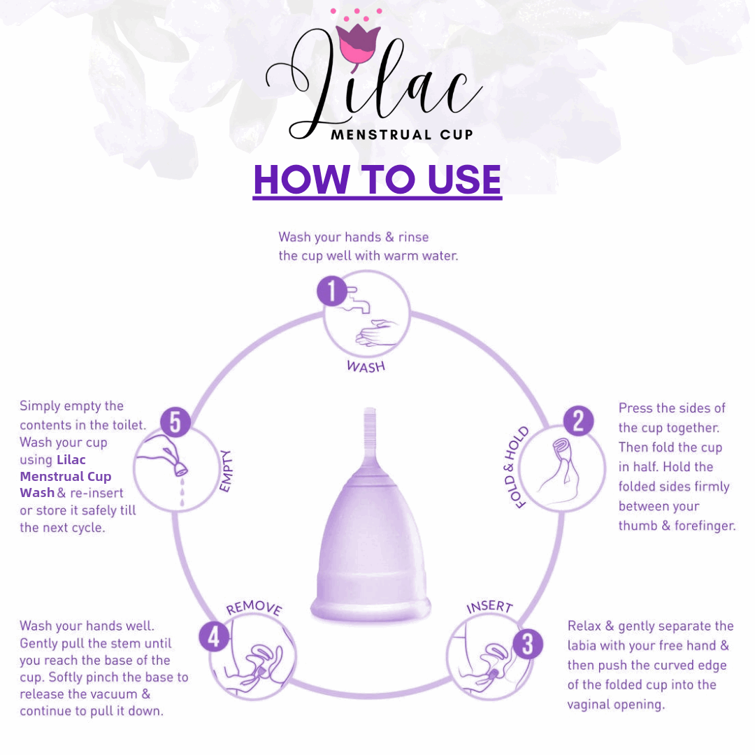 Lilac Medical-Grade FDA Approved Silicone Menstrual Cup - Lilac Menstrual Cup